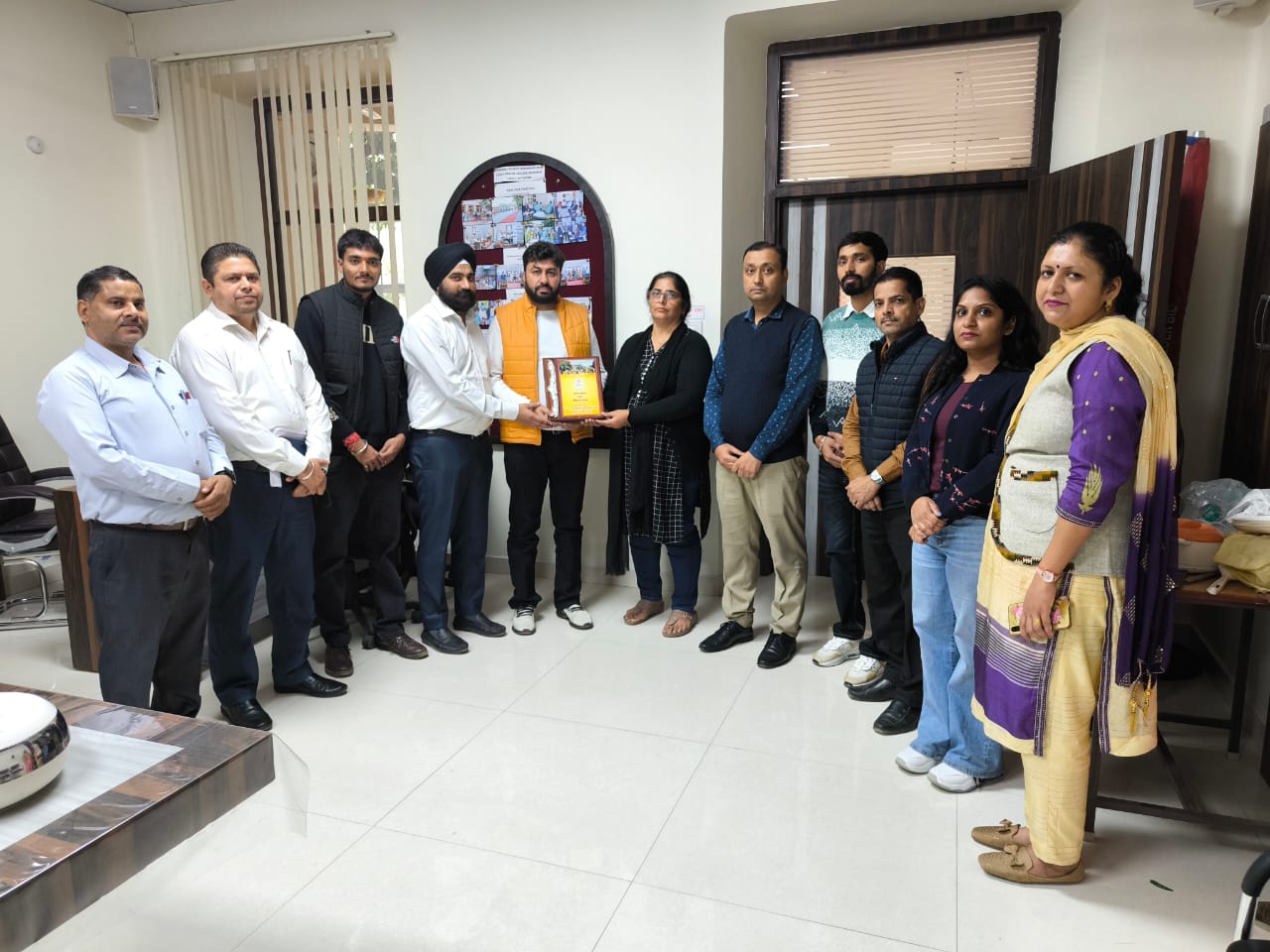 Special visit by company officials regarding placement of students in the college